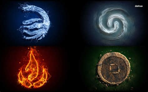 Four Elements Earth Wind Fire Water Hd Wallpaper 2014 Los 4