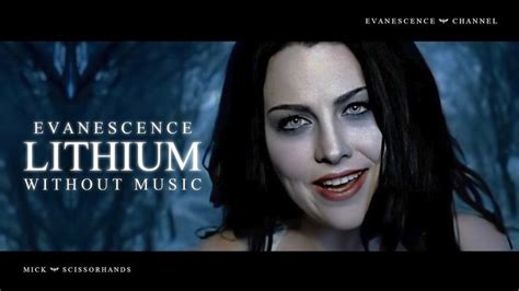 Evanescence Lithium Without Music Evanescence Amy Lee Amy Lee