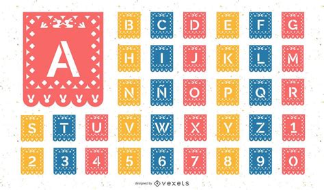 Papel Picado Alphabet Set Svg Cut Layered Svg Cut File