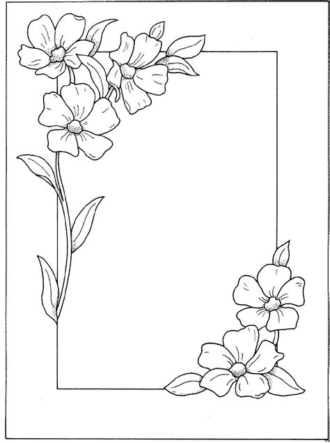 A Flower Frame With Flowers On It