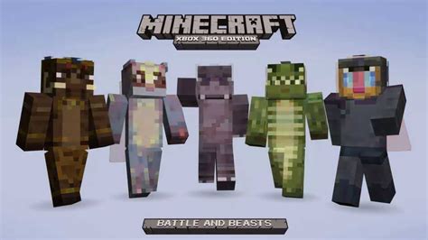 Minecraft Xbox 360 Battle And Beasts Skin Pack Release Date Free 1