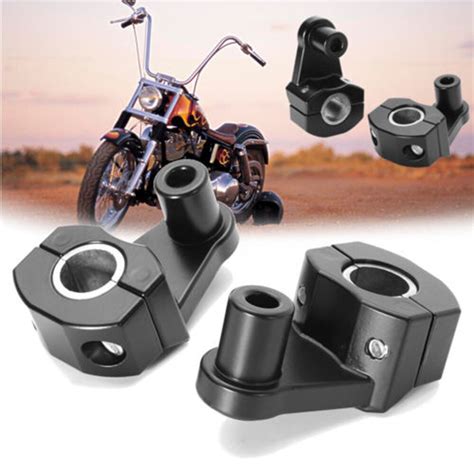 universal 1 pair motorcycle handle bar handle fat bar mount clamps riser 7 8 22mm moto
