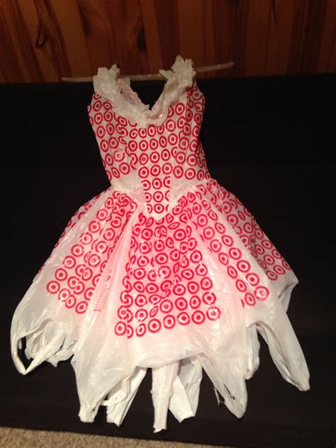 My 8 Yr Old Made A Target Plastic Bag Dress Just Like This Recycled