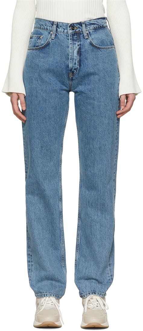 Anine Bing Blue Frances Tapered Jeans Anine Bing
