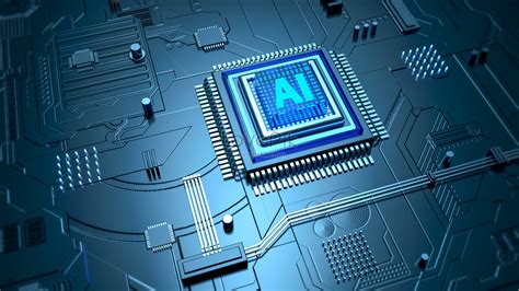 Ai人工智能科技芯片背景圖案素材，桌布圖片免費下載