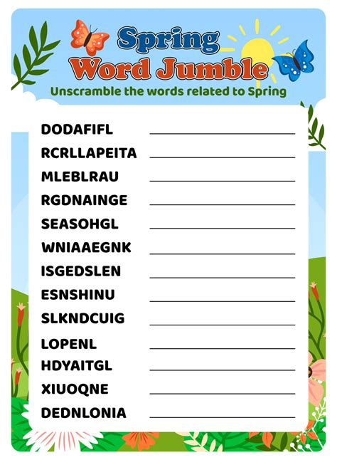 10 Best Printable Jumble Word Puzzles Coping - printablee.com