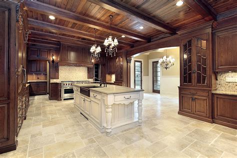 Tile floors are a natural choice for kitchens. Kitchen Floor Tile Designs for a Perfect Warm Kitchen to Have - Homedecorite