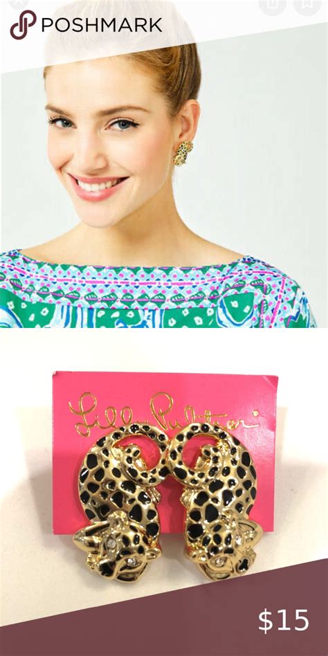 Lily Pulitzer Cheetah Earrings Lily Pulitzer Lilly Pulitzer Earrings