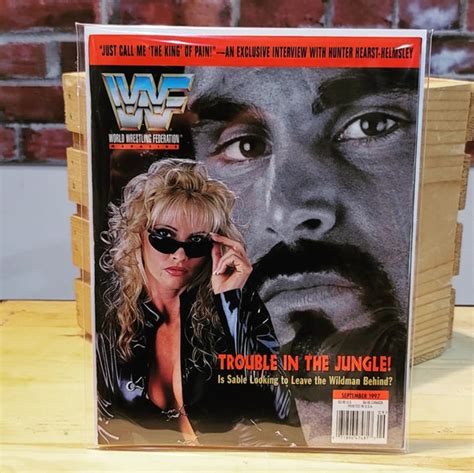 Original Wwf Wwe Vintage Wrestling Magazine Sable Mero September 1997
