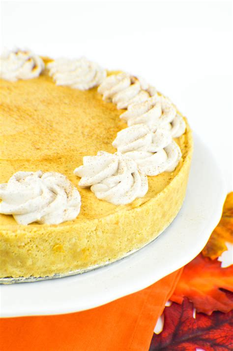 It has more of a pumpkin pie flavor than a cheesecake flavor, due to using only one block of cream cheese, which is perfect for this time of year. Classic No-Bake Pumpkin Cheesecake | Pumpkin cheesecake ...