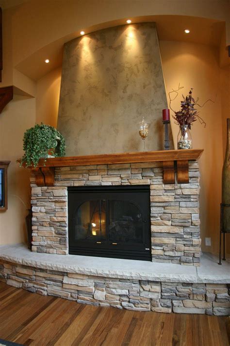 As man's first building material, natural stone has been used to erect fireplaces for hundreds of years. Stack Stone Fireplace Top Stacked - Cute Homes | #106775
