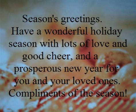 Season Greetings Wishes For Business Happy Holiday Messages For Card