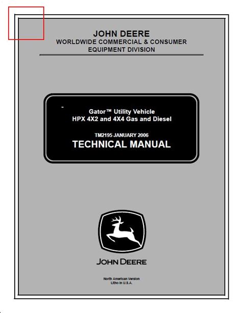 New genuine oem john deere hpx gator wiring harness pn. John Deere Gator Utility Vehicle HPX 4X2 and 4X4 Gas and Diesel Service Repair Technical Manual ...