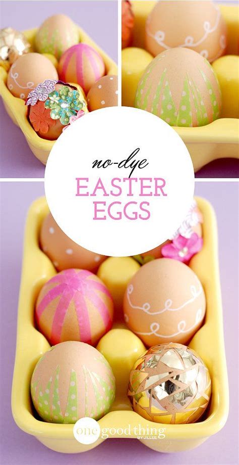 An Egg Tray Filled With Decorated Eggs On Top Of A Purple Surface And