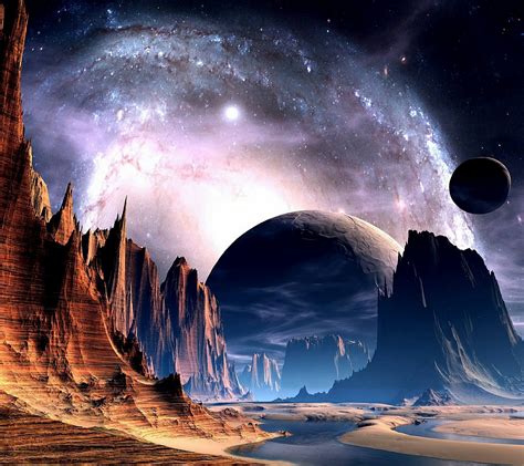 a distant future? | Planet landscape, Sci fi wallpaper, Alien planets