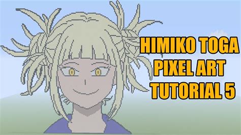 Minecraft Himiko Toga Pixel Art Tutorial 5 My Hero Academia Youtube