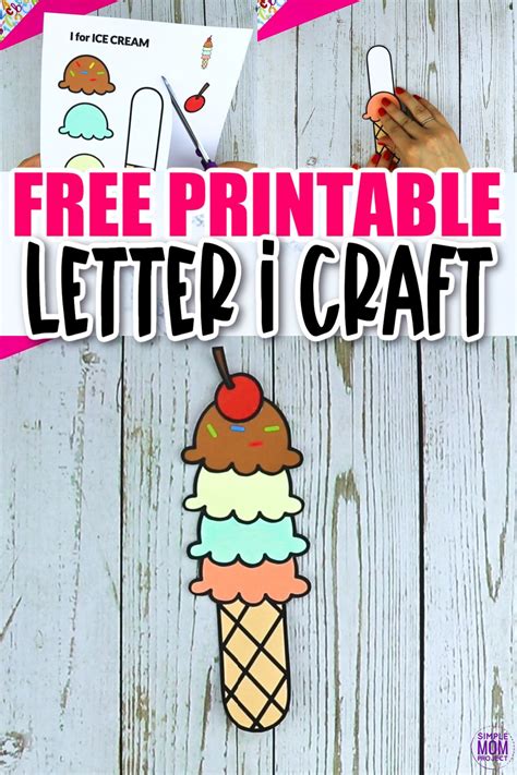 Free Printable Letter I Craft Template Simple Mom Project