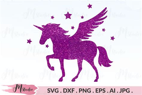 Unicorn Pegasus Svg 168112 Cut Files Design Bundles