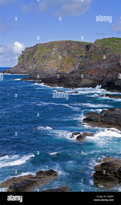 Sea Cliffs At Faraid Head Beyond Balnakeil Bay Durness North Coast