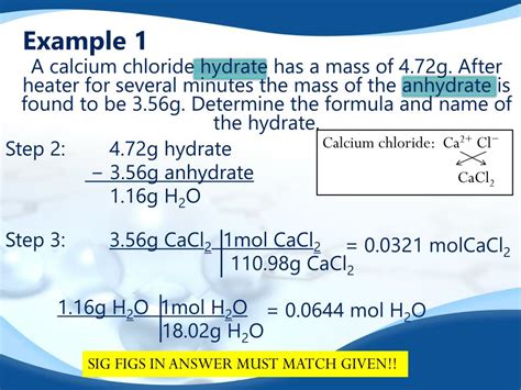 Ppt Formula Of A Hydrate Powerpoint Presentation Free Download Id