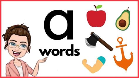 Words That Start With Aa A Words Phonics Initial Sounds Short