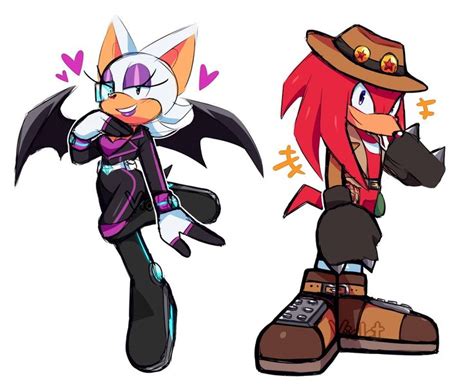 💜 Violet 💜 On Twitter Rouge The Bat Fanart Knuckles The Echidna