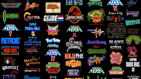 80s Games Logos