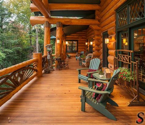 Log Home Porch By Sitka Log Homes Log Home Interiors Log Homes Log