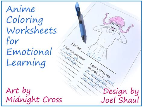 Anime Emotion Coloring Worksheets For Social Emotional Skills