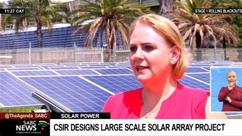 csir introduces a large scale solar array project youtube