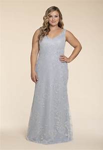 Style W761 Hayley Occasions Plus Size Bridesmaids Dress Pewter