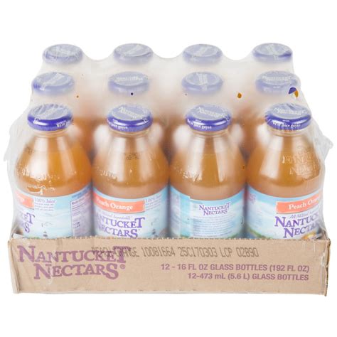 Nantucket Nectars 16 Oz Peach Orange Juice 12case