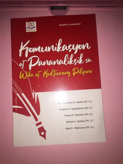 SHS GRADE 11 BOOK Komunikasyon At Pananaliksik Sa Wika At Kulturang
