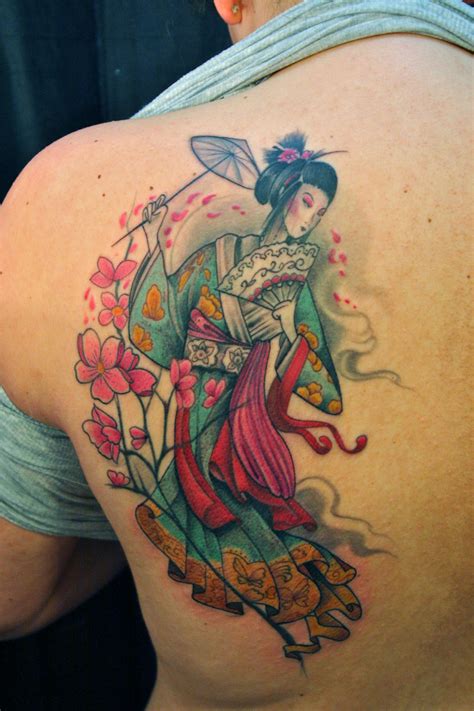 Geisha Tattoos Designs Ideas And Meaning Tattoos For You