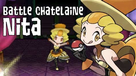 Single Battle Chatelaine Nita Battle Maison Leader 1 Pokemon X And