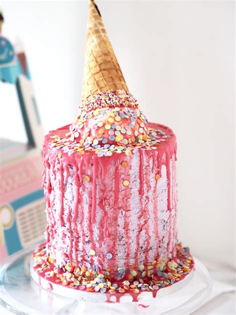 Diy How To Make Your Own Melting Ice Cream Cone Cake