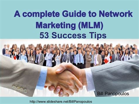 A Complete Guide To Network Marketing Mlm 53 Success Tips