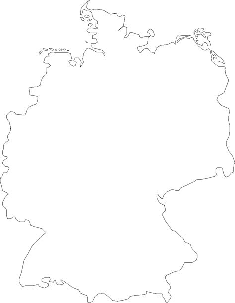 Outline Map Of Germany Full Size Ex