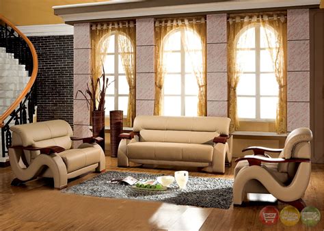 Thad Camel Ultra Modern Formal Living Room Sets With Sinious Spring