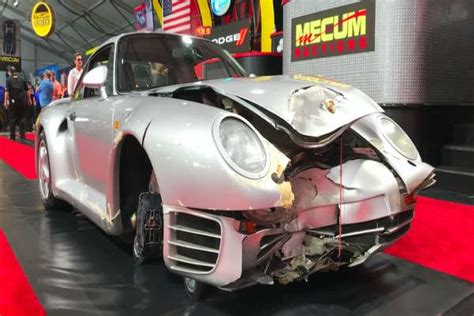 This Severely Damaged Porsche 959 Komfort Sells For ₦169m At Monterey