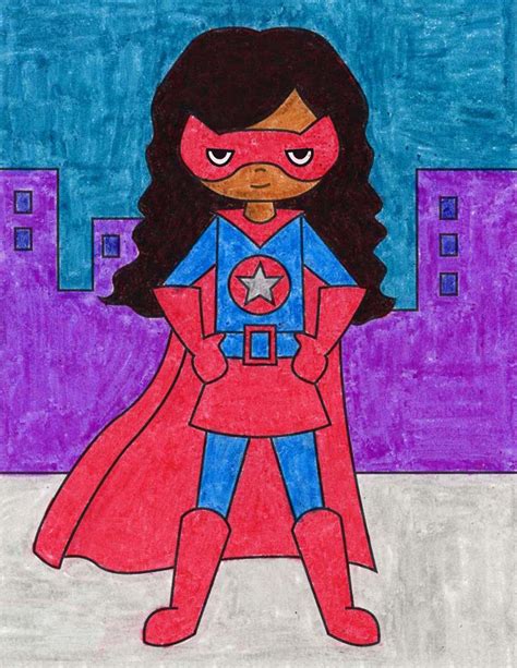 How To Draw Supergirl · Art Projects For Kids