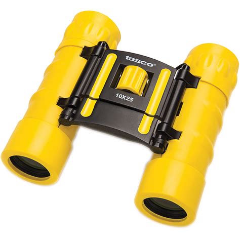 Tasco 10x25 Essentials Compact Binocular Yellow 168rby Bandh