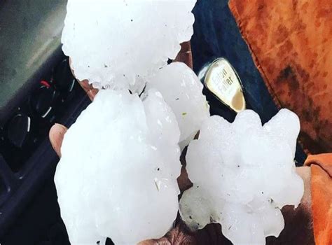 Australias ‘biggest Ever Hailstones Shatter Windscreens And Pierce