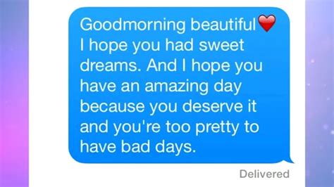 The night was lit, i dreamt of you, it was so cool and real i didn't want to wake up, thanks to my baby. CUTE & FUNNY GOOD MORNING GIRLFRIEND BOYFRIEND TEXTS 2016 ...