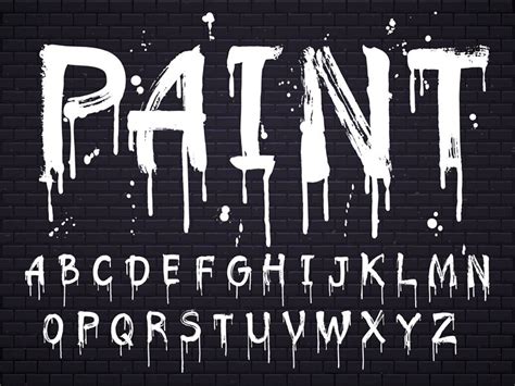 Spray Paint Letters Font