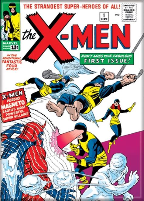 X Men 1 First Appearance Of The X Men Comic Book Cover Magnet By Kirby