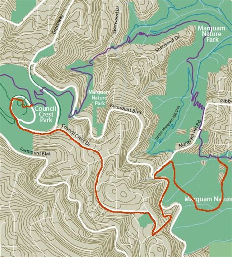 Pdx Nature Trails Marquam Nature Park Maps