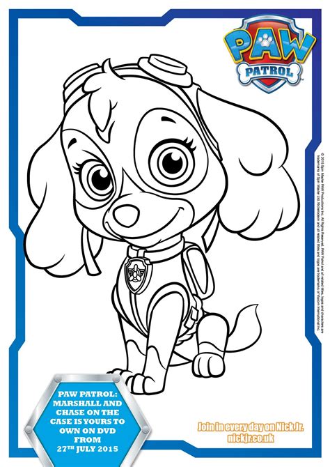 Gambar Paw Patrol Printable Coloring Pages Home 14 Pics Everest Print