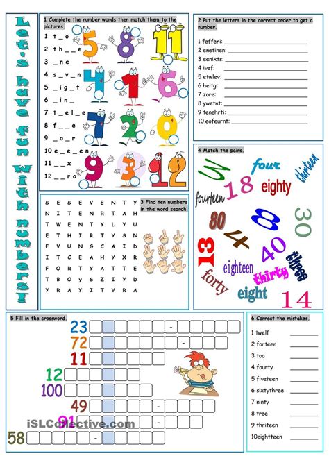 Lets Have Fun With Numbers Learning English For Kids Teaching