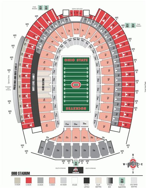 Ohio northern university is a private institution first founded in 1871. Ohio Stadium Virtual Seating Chart Click Here For The Ohio ...